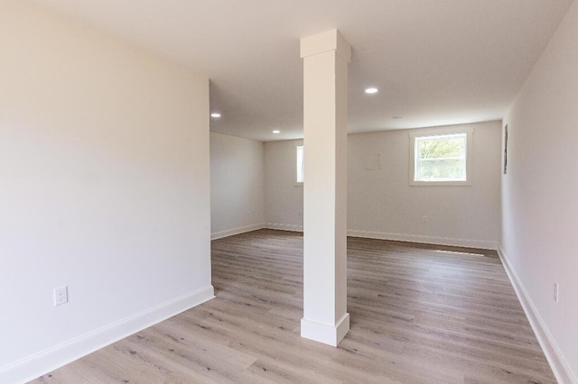 318 Yates Springs Rd, Ringgold, GA 30736 - unfurnished room featuring light wood finished floors and recessed lighting