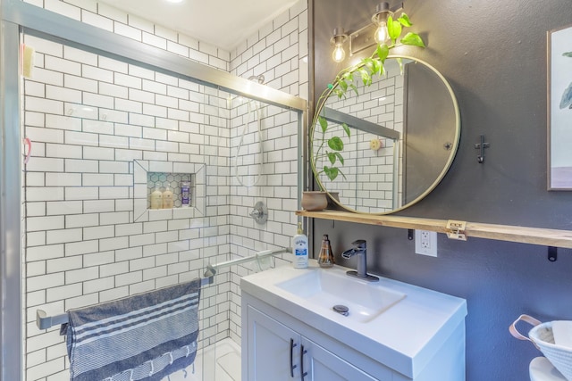 88 Sparrow Ln, Ringgold, GA 30736 - bathroom with vanity and a tile shower