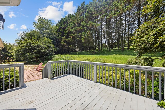 75 Sequoyah Trl, Ringgold, GA 30736 - wooden deck with a yard