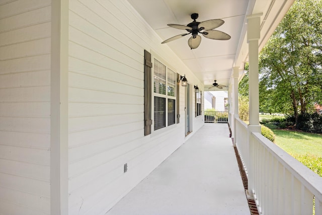 75 Sequoyah Trl, Ringgold, GA 30736 - covered porch with ceiling fan
