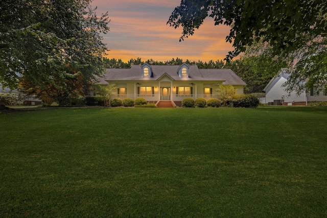 75 Sequoyah Trl, Ringgold, GA 30736 - view of front facade featuring a porch and a front lawn