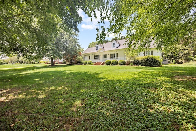 75 Sequoyah Trl, Ringgold, GA 30736 - view of front of house with covered porch and a front lawn