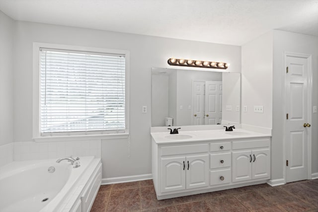 75 Sequoyah Trl, Ringgold, GA 30736 - full bathroom featuring double vanity and a bath