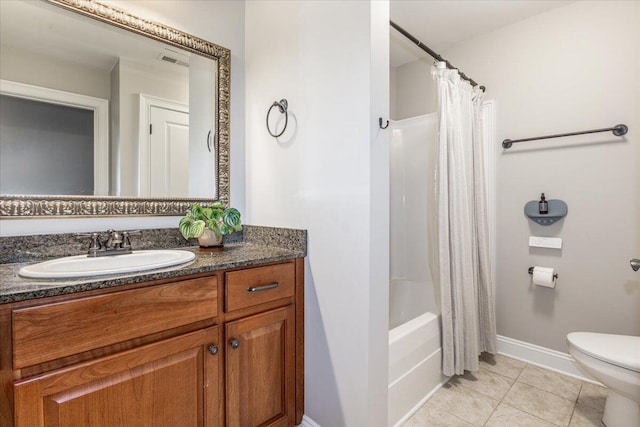 7918 Chianti Way, Chattanooga, TN 37421 - full bathroom with vanity, tile patterned flooring, and shower / tub combo