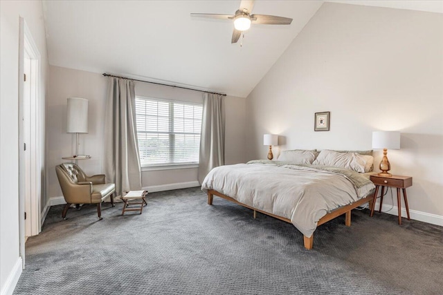 7918 Chianti Way, Chattanooga, TN 37421 - carpeted bedroom featuring lofted ceiling and ceiling fan