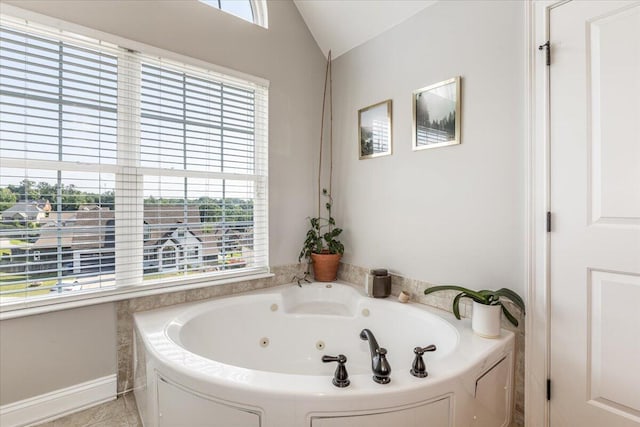 7918 Chianti Way, Chattanooga, TN 37421 - full bathroom featuring healthy amount of natural light, a tub with jets, and lofted ceiling