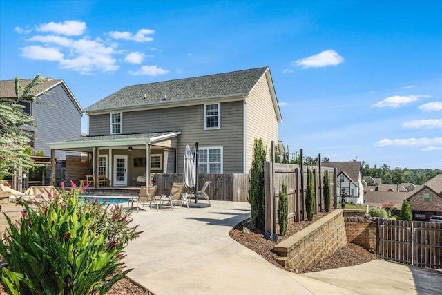 7918 Chianti Way, Chattanooga, TN 37421 - back of house with ceiling fan and a patio area
