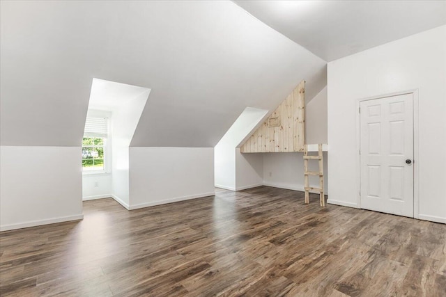 2416 Mourning Dove Ln, Signal Mountain, TN 37377 - bonus room with dark wood-type flooring and lofted ceiling