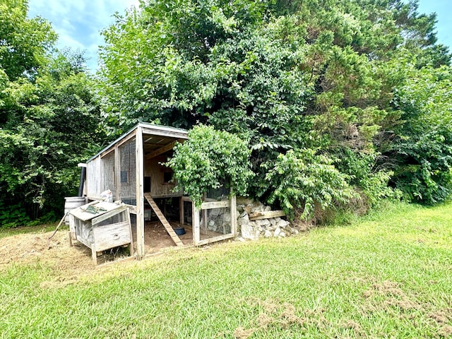 1828 Saunders Rd, Ringgold, GA 30736 - view of poultry coop with a lawn
