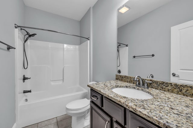 5644 Bungalow Cir, Hixson, TN 37343 - bathroom featuring vanity, bathtub / shower combination, and tile patterned flooring