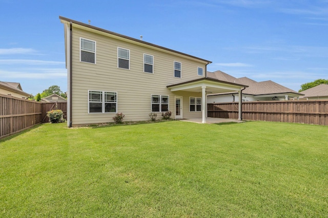 5644 Bungalow Cir, Hixson, TN 37343 - rear view of property featuring a fenced backyard and a patio area
