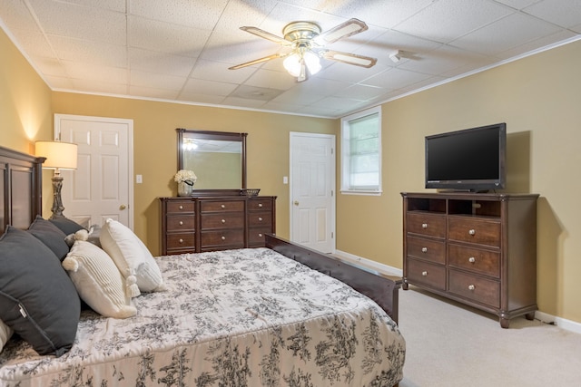 305 River Pointe Cir NE, Charleston, TN 37310 - carpeted bedroom with ceiling fan and ornamental molding