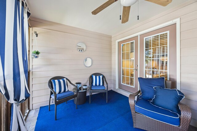 2507 Saint Lucie Ct, Chattanooga, TN 37421 - view of patio / terrace featuring a ceiling fan