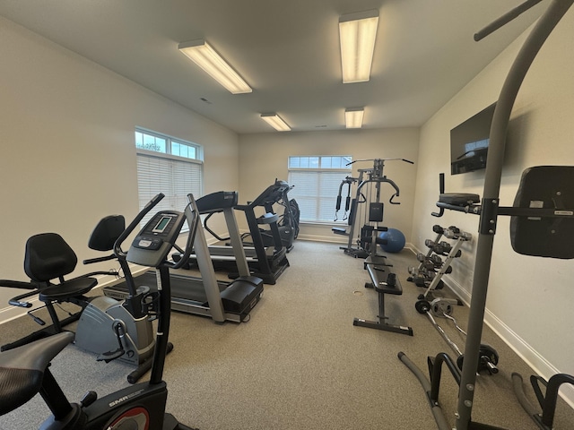 9624 Collier Pl, Ooltewah, TN 37363 - exercise room with plenty of natural light