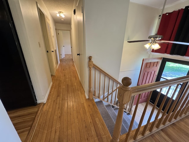 311 Branch Dr, Hixson, TN 37343 - corridor with an upstairs landing and hardwood / wood-style flooring
