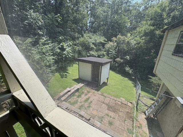 311 Branch Dr, Hixson, TN 37343 - view of yard featuring a shed and a patio