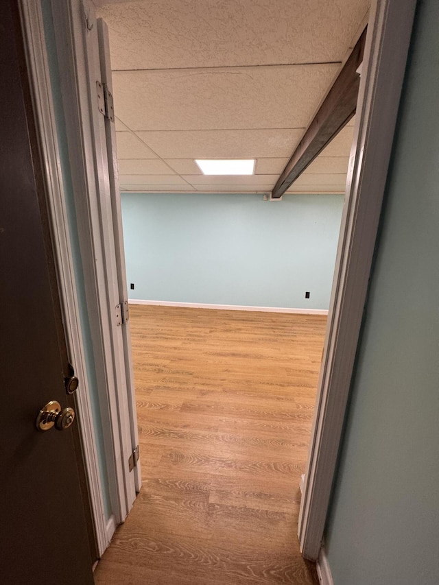 311 Branch Dr, Hixson, TN 37343 - hall with wood finished floors and baseboards