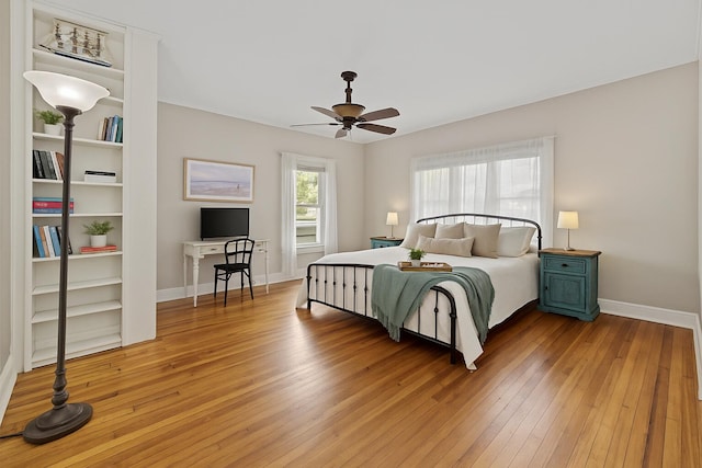 157 Park Ave, Trion, GA 30753 - bedroom with light wood-style flooring and ceiling fan