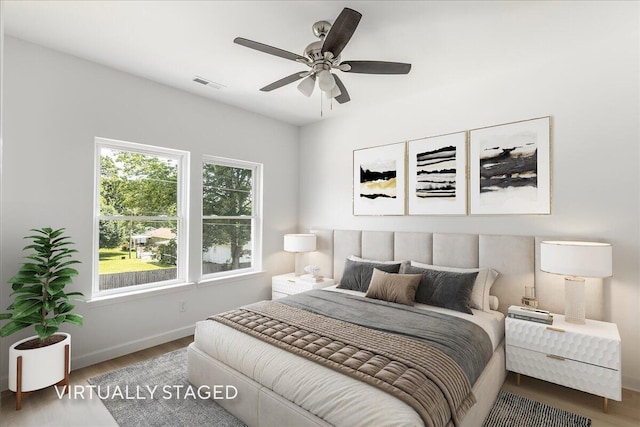 845 James Ave, Chattanooga, TN 37421 - bedroom with wood finished floors and ceiling fan