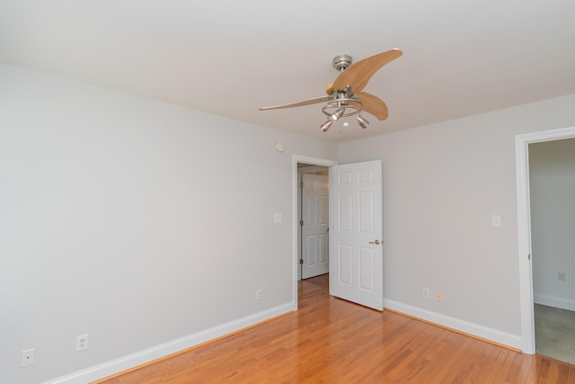 1106 Flynn St, Chattanooga, TN 37403 - spare room featuring a ceiling fan and light wood finished floors