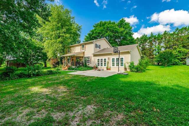 1727 Saunders Rd, Ringgold, GA 30736 - back of property featuring a patio area and a yard