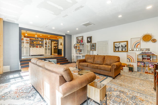 1727 Saunders Rd, Ringgold, GA 30736 - living room featuring recessed lighting