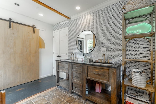 1727 Saunders Rd, Ringgold, GA 30736 - bathroom featuring double vanity and recessed lighting