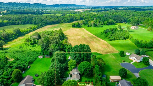 1727 Saunders Rd, Ringgold, GA 30736 - aerial view of property's location featuring property parcel outlined
