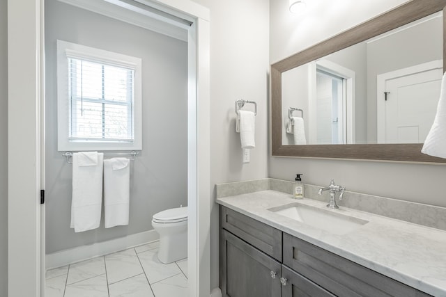 6 Heather Ln, Rising Fawn, GA 30738 - bathroom featuring marble look tile flooring and vanity