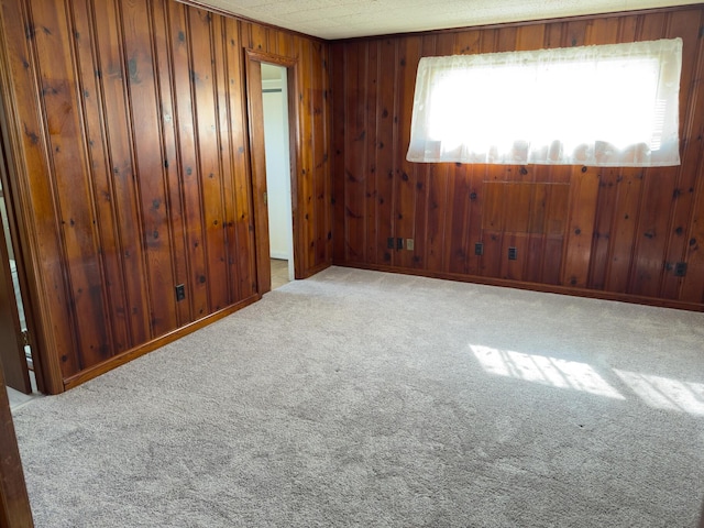 4630 Happy Valley Rd, Flintstone, GA 30725 - empty room with carpet flooring and wood walls