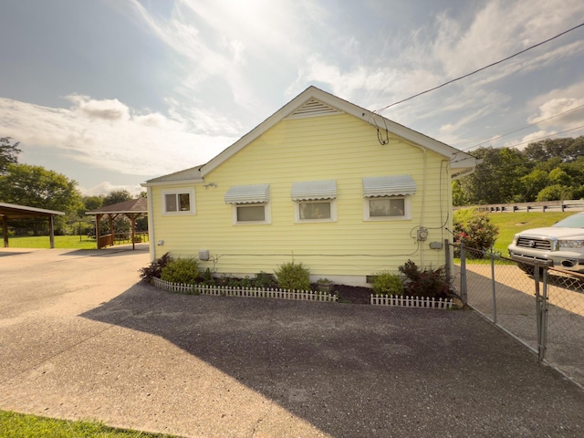 4630 Happy Valley Rd, Flintstone, GA 30725 - view of home's exterior with crawl space, a carport, and driveway