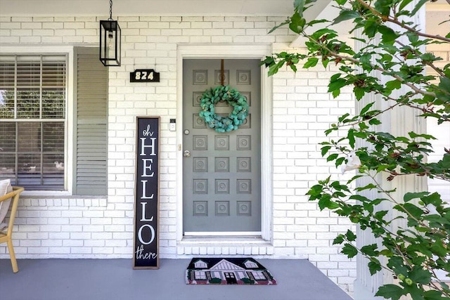 824 Graysville Rd, Chattanooga, TN 37421 - property entrance featuring brick siding and covered porch