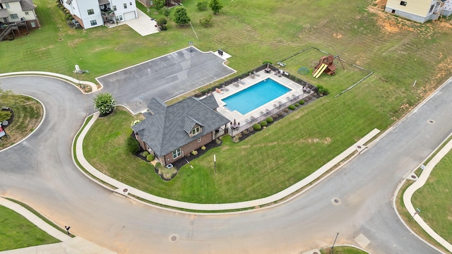 10619 Kavya Ln, Apison, TN 37302 - drone / aerial view of a pool area