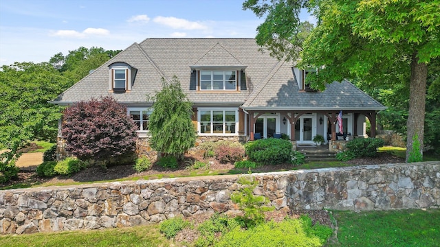 2109 E Brow Rd, Walden, TN 37377 - shingle-style home with a porch and stone siding