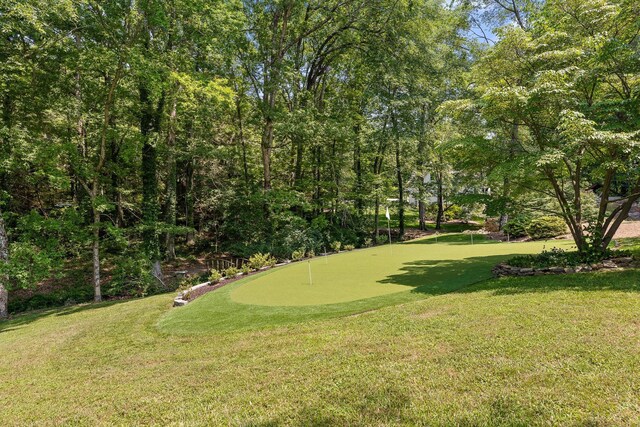 2109 E Brow Rd, Walden, TN 37377 - view of green lawn with an area to practice putting