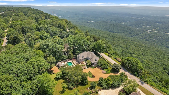 2109 E Brow Rd, Walden, TN 37377 - view of subject property with a heavily wooded area and a pool