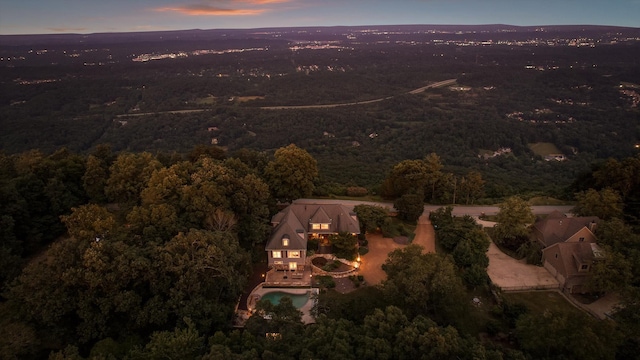2109 E Brow Rd, Walden, TN 37377 - aerial view of property's location with a heavily wooded area