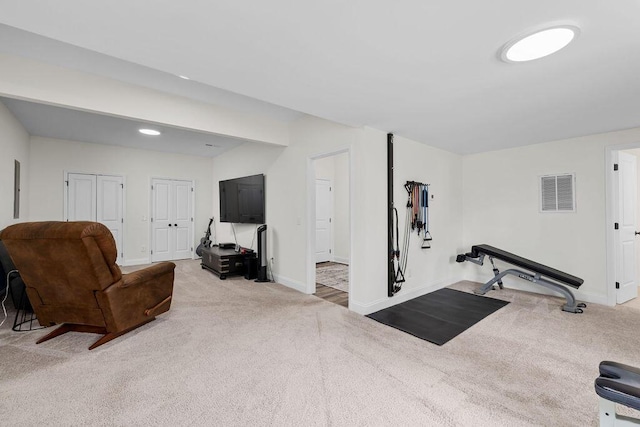 6859 Steep Hl, Ooltewah, TN 37363 - exercise area with carpet and baseboards