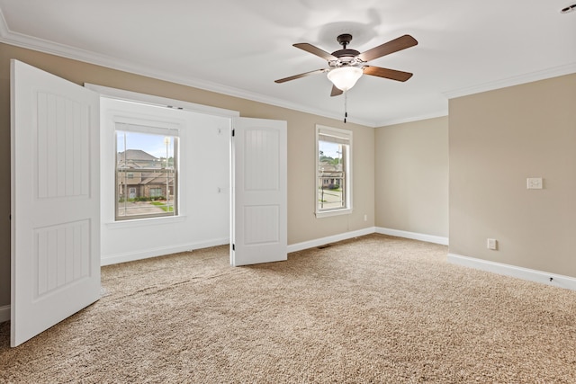 1864 Gate Tower Way NE, Cleveland, TN 37312 - unfurnished bedroom featuring carpet flooring, ornamental molding, and a ceiling fan