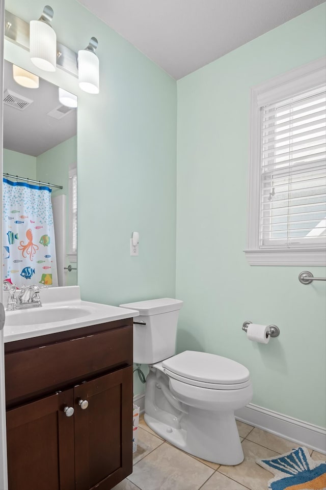 509 E 16th St, Chattanooga, TN 37408 - bathroom featuring vanity, tile patterned floors, and a shower with shower curtain