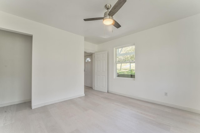 4976 Stewart Rd, Tunnel Hill, GA 30755 - unfurnished bedroom with light wood-style floors and ceiling fan