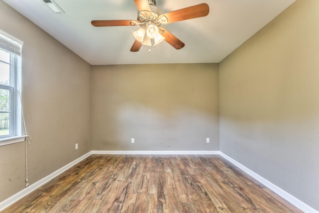 4976 Stewart Rd, Tunnel Hill, GA 30755 - spare room with wood finished floors and ceiling fan