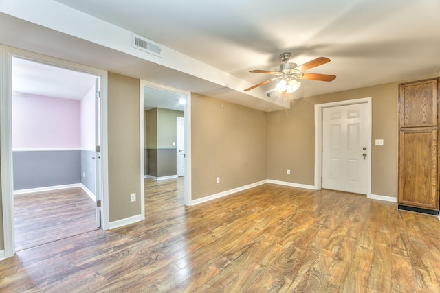 4976 Stewart Rd, Tunnel Hill, GA 30755 - unfurnished room with a ceiling fan and light wood finished floors