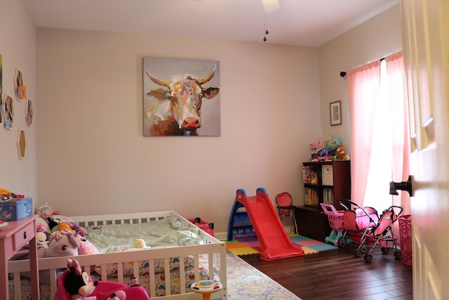 7354 Kayla Beth Ct, Ooltewah, TN 37363 - bedroom with wood finished floors and ceiling fan
