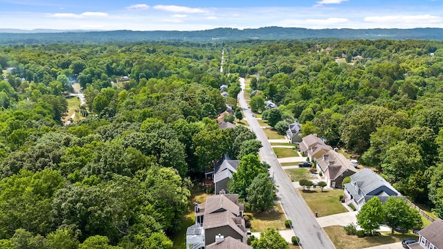 8014 Woodstone Dr, Hixson, TN 37343 - aerial perspective of suburban area with a forest