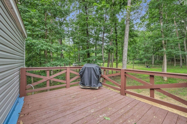 1165 Hugh Allison, Pikeville, TN 37367 - wooden terrace with area for grilling