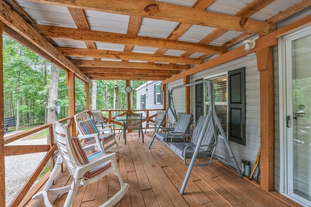 1165 Hugh Allison, Pikeville, TN 37367 - view of wooden deck