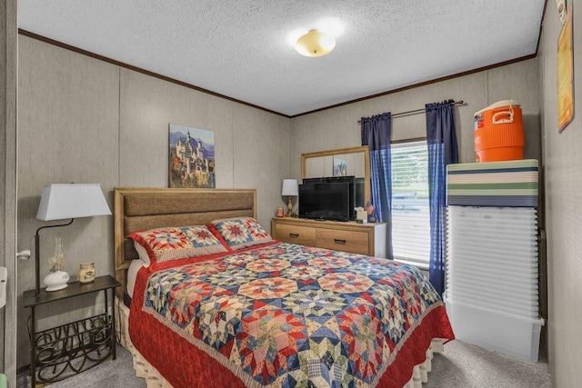 1165 Hugh Allison, Pikeville, TN 37367 - carpeted bedroom with ornamental molding and a textured ceiling