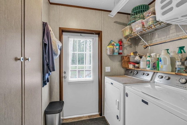 1165 Hugh Allison, Pikeville, TN 37367 - washroom with independent washer and dryer and ornamental molding