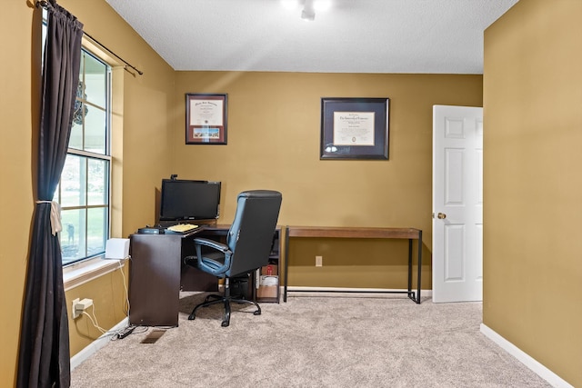 1018 Ridgeway Ave, Signal Mountain, TN 37377 - carpeted office space with healthy amount of natural light and a textured ceiling